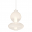 Milagro - LED Γυάλινο Κρεμαστό Φωτιστικό Daphne H43cm 12W Λευκό με Frosted Γυαλί