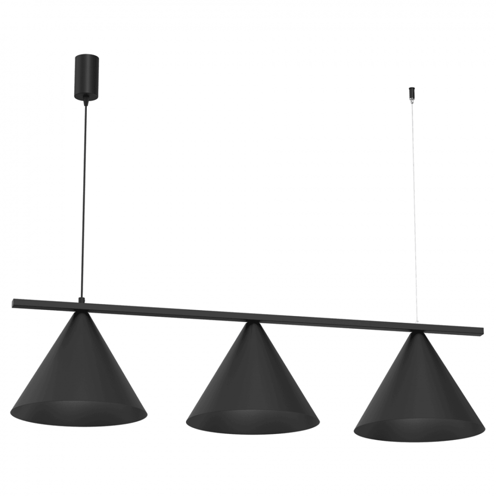 Milagro - Κρεμαστό Πολύφωτο Capital Black 3xGX53 110cm
