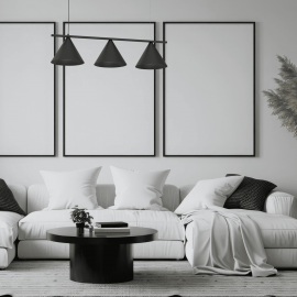 Milagro - Κρεμαστό Πολύφωτο Capital Black 3xGX53 110cm