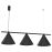 Milagro - Κρεμαστό Πολύφωτο Capital Black 3xGX53 110cm