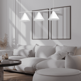 Milagro - Κρεμαστό Πολύφωτο Capital White 3xGX53 110cm