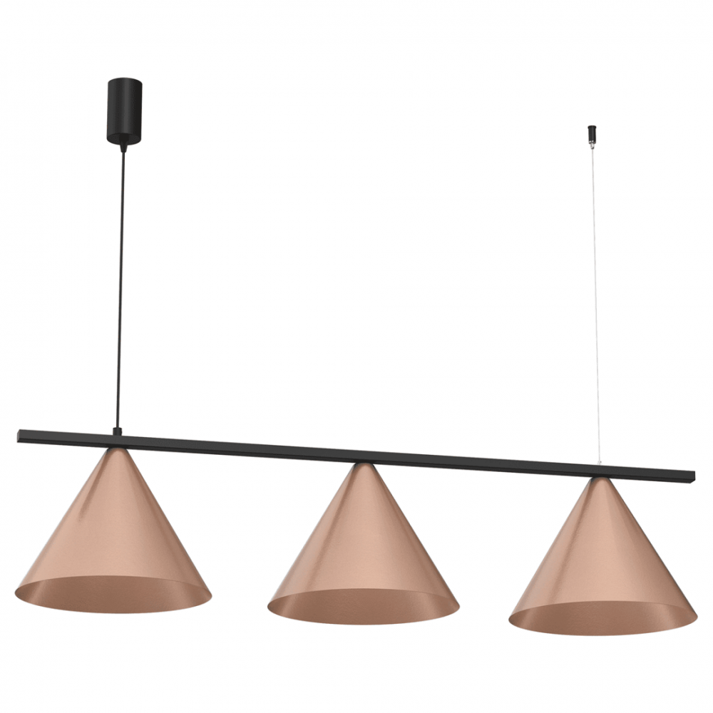 Milagro - Κρεμαστό Πολύφωτο Capital Rose Copper 3xGX53 110cm