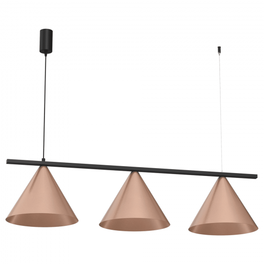 Milagro - Κρεμαστό Πολύφωτο Capital Rose Copper 3xGX53 110cm