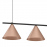 Milagro - Κρεμαστό Πολύφωτο Capital Rose Copper 3xGX53 110cm