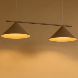 Milagro - Κρεμαστό Πολύφωτο Capital Taupe 2xGX53 110cm