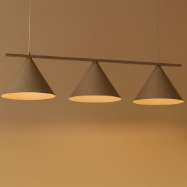 Milagro - Κρεμαστό Πολύφωτο Capital Taupe 3xGX53 110cm