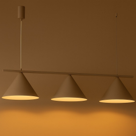 Milagro - Κρεμαστό Πολύφωτο Capital Taupe 3xGX53 110cm