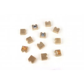 Milaniwood - Ξύλινo Επιτραπέζιο Παιχνίδι "Ocean Upside-Down Farm Animals"