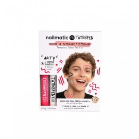 Nailmatic - Σετ Ζωγραφικής Δέρματος Tattoopen Με Σχέδια Arty