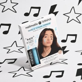 Nailmatic - Σετ Ζωγραφικής Δέρματος Tattoopen Με Σχέδια Rock