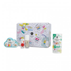 Nailmatic - Σετ Δώρου Με Βερνίκι Dori, Glitter Σώματος Coco, Lagoon Foaming Salt, Bath Bomb Rainbow