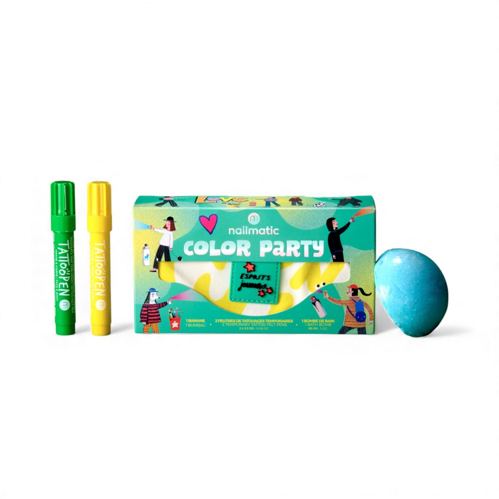 Nailmatic - Σετ Δώρου Με Τσαντάκι Μπανάνα Colour Party