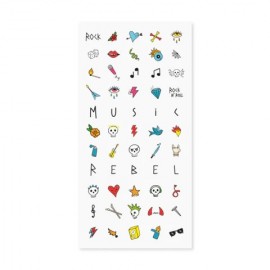 Nailmatic - Σετ 55 Αυτοκόλλητα Νυχιών Rock