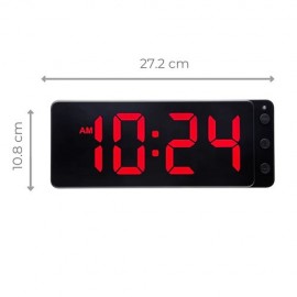 Nextime - Ψηφιακό Ρολόι Επιτραπέζιο/Τοίχου LED Red 27cm