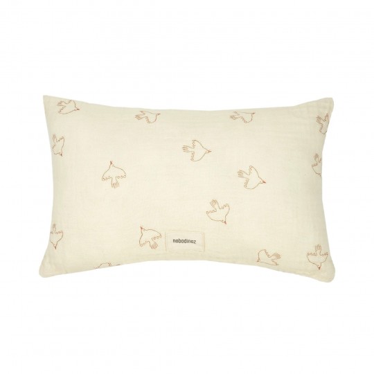 Nobodinoz - Μαξιλάρι Ορθογώνιο Wabi Sabi Brown Hoshi Birds