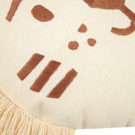Nobodinoz - Μαξιλάρι Tiger Face Brown/Natural 35x30cm