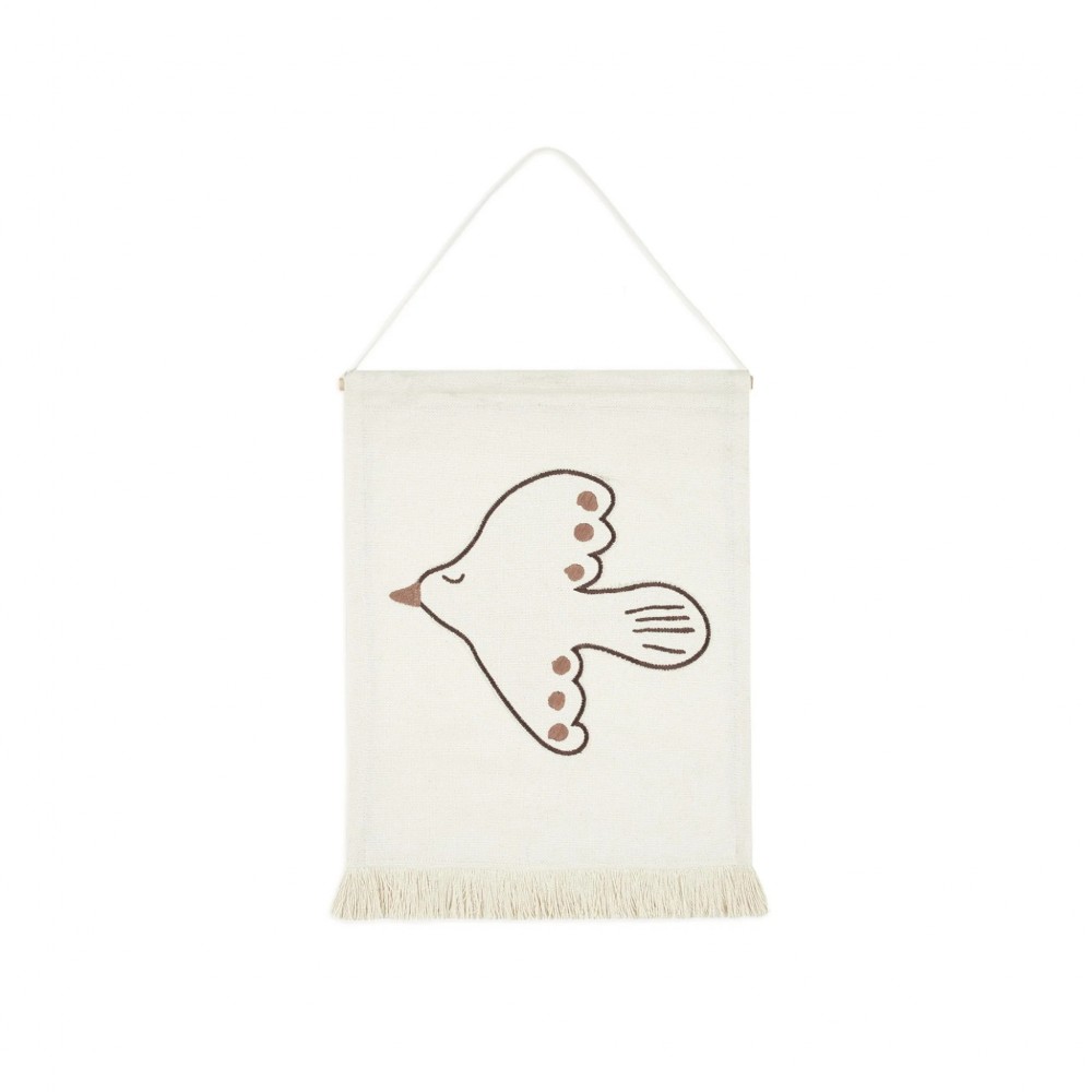 Nobodinoz - Κρεμαστό Διακοσμητικό Τοίχου Landscape Bird Brown /Natural 32x45cm