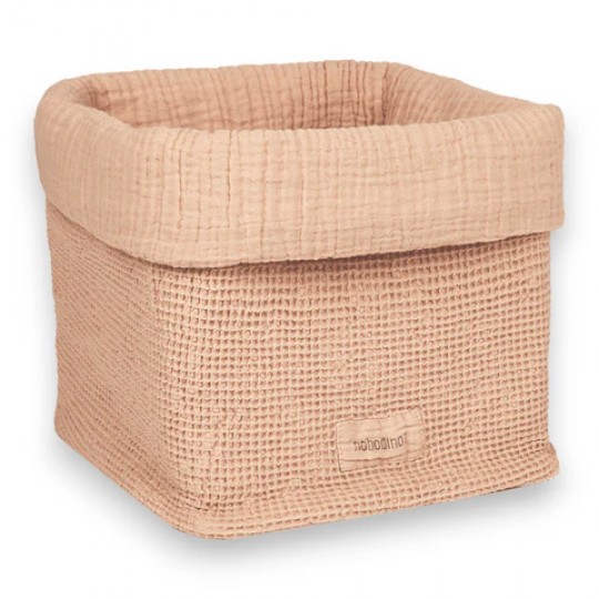 Nobodinoz - WABI SABI Υφασμάτινο Καλάθι Powder Pink 20x18cm