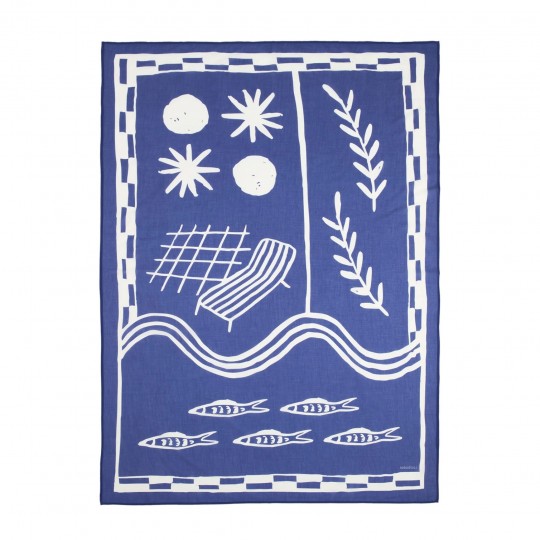 Nobodinoz - Παρεό Portofino Full Blue 106x146cm