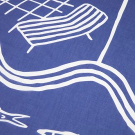 Nobodinoz - Παρεό Portofino Full Blue 106x146cm