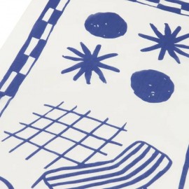 Nobodinoz - Παρεό Portofino Natural Blue 106x146cm Nobodinoz - Παρεό Portofino Natural Blue 106x146cm