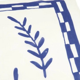 Nobodinoz - Παρεό Portofino Natural Blue 106x146cm Nobodinoz - Παρεό Portofino Natural Blue 106x146cm