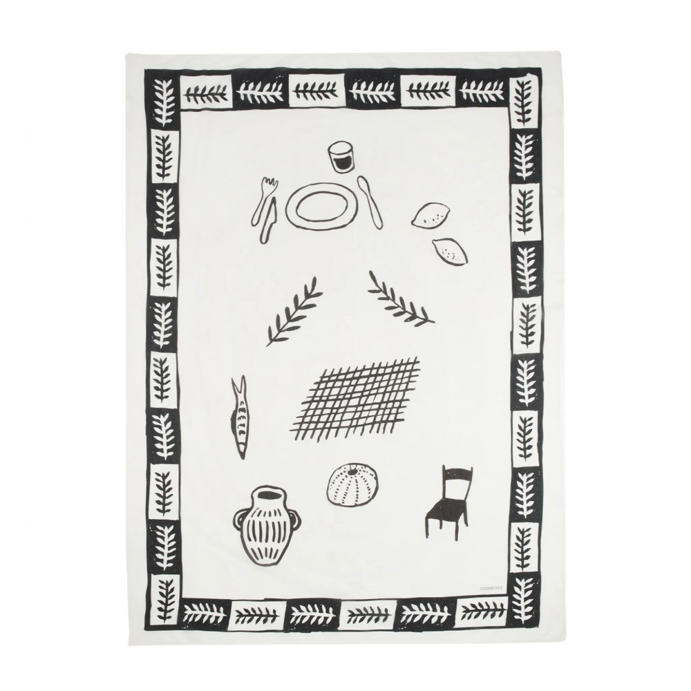 Nobodinoz - Παρεό Portofino Black 106x146cm Nobodinoz - Παρεό Portofino Black 106x146cm