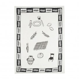 Nobodinoz - Παρεό Portofino Black 106x146cm