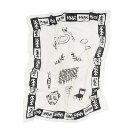 Nobodinoz - Παρεό Portofino Black 106x146cm Nobodinoz - Παρεό Portofino Black 106x146cm