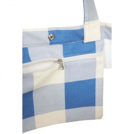 Nobodinoz - Τσάντα Tote Portofino Blue Checks Nobodinoz - Τσάντα Tote Portofino Blue Checks