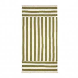 Nobodinoz - Πετσέτα Θαλάσσης Portofino Pistachio Stripes Waffle 84x150cm