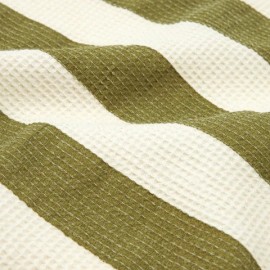 Nobodinoz - Πετσέτα Θαλάσσης Portofino Pistachio Stripes Waffle 84x150cm