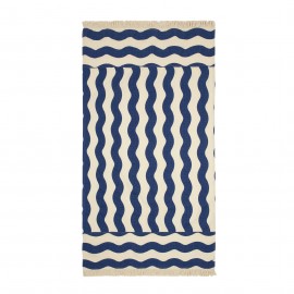 Nobodinoz - Πετσέτα Θαλάσσης Portofino Blue Waves Waffle 84x150cm