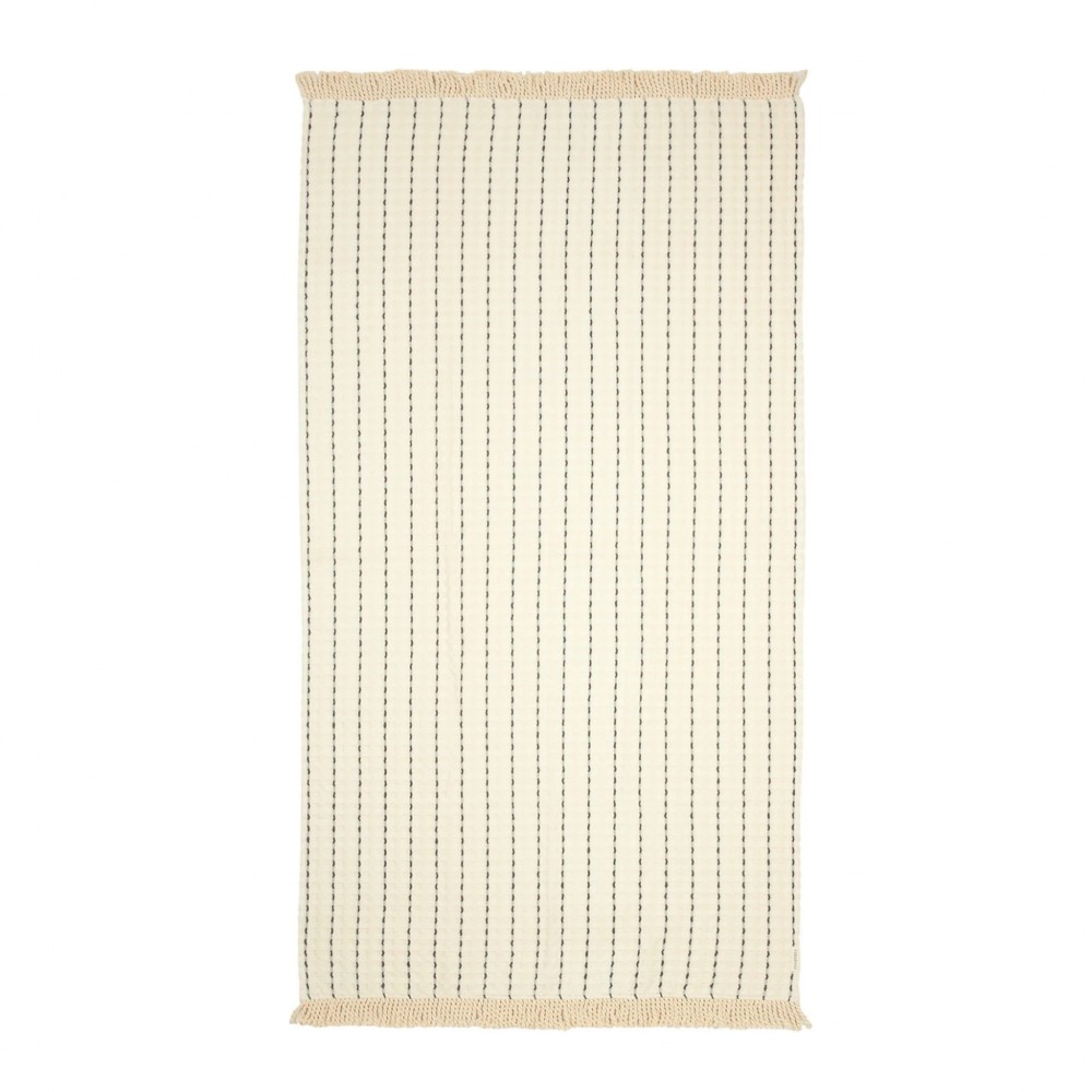 Nobodinoz - Πετσέτα Θαλάσσης Portofino Black Stripes Waffle 84x150cm Nobodinoz - Πετσέτα Θαλάσσης Portofino Black Stripes Waffle 84x150cm