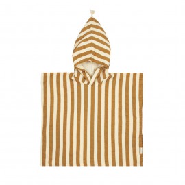 Nobodinoz - Πόντσο Παραλίας Portofino Honey Stripes Waffle 3-6 ετών