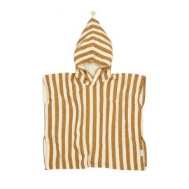 Nobodinoz - Πόντσο Παραλίας Portofino Honey Stripes Waffle 1-3 ετών