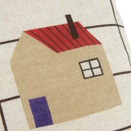 Nobodinoz - Vibes Ορθογώνιο Μαξιλάρι Black Grid Home