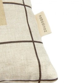 Nobodinoz - Vibes Ορθογώνιο Μαξιλάρι Black Grid Home