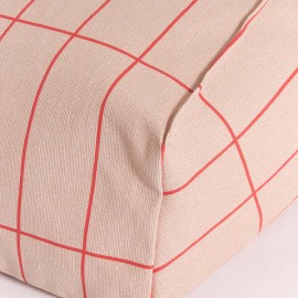 Nobodinoz - Vibes Υφασμάτινη Πολυθρόνα Pink Red Grid