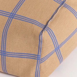 Nobodinoz - Vibes Υφασμάτινη Πολυθρόνα Brown Blue Windowpane