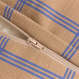 Nobodinoz - Vibes Υφασμάτινη Πολυθρόνα Brown Blue Windowpane