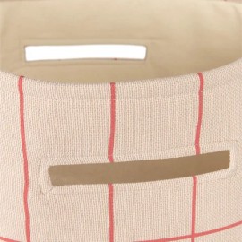 Nobodinoz - Vibes Καλάθι Αποθήκευσης Pink Red Grid