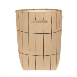 Nobodinoz - Vibes Καλάθι Αποθήκευσης Brown Black Grid