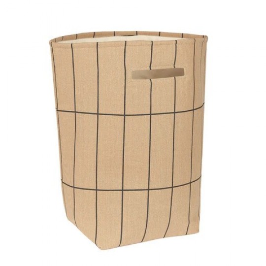 Nobodinoz - Vibes Καλάθι Αποθήκευσης Brown Black Grid