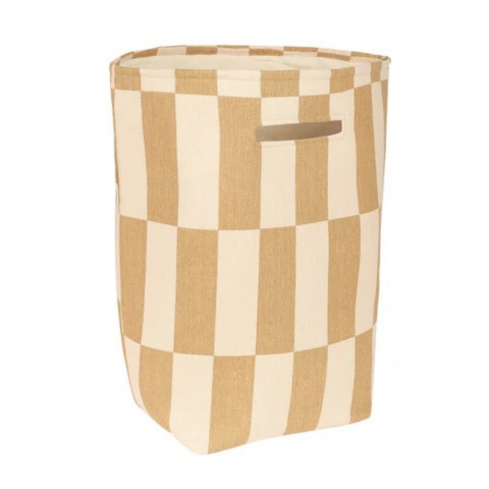 Nobodinoz - Vibes Καλάθι Αποθήκευσης Mustard & Sand Tiles