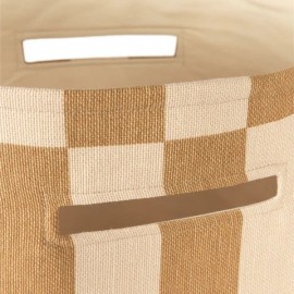 Nobodinoz - Vibes Καλάθι Αποθήκευσης Mustard & Sand Tiles