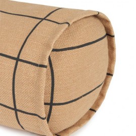 Nobodinoz - Vibes Κυλινδρικό Μαξιλάρι Brown Black Grid