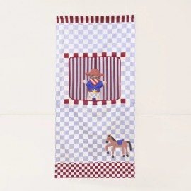 Nobodinoz - Vibes Υφασμάτινο Κρεμαστό Κουκλοθέατρο Blue Checks Horse Nobodinoz - Vibes Υφασμάτινο Κρεμαστό Κουκλοθέατρο Blue Checks Horse