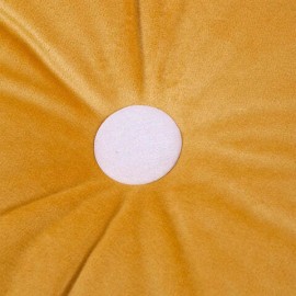 Nobodinoz - Vibes Στρογγυλό Μαξιλάρι Διπλής Όψης Eco Velvet Farniente Yellow