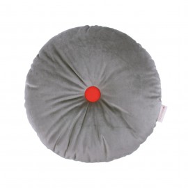 Nobodinoz - Vibes Στρογγυλό Μαξιλάρι Διπλής Όψης Eco Velvet Slate Grey